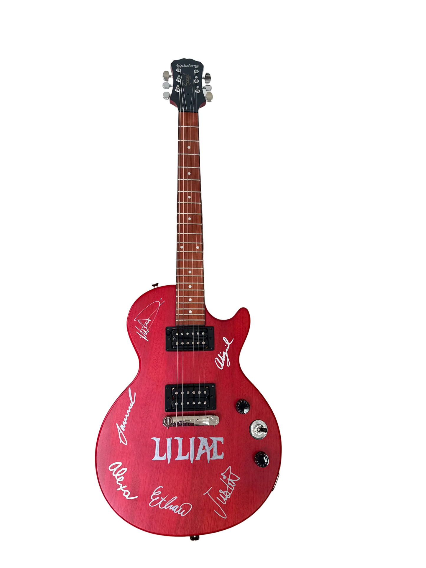 Red Les Paul Autographed by Liliac