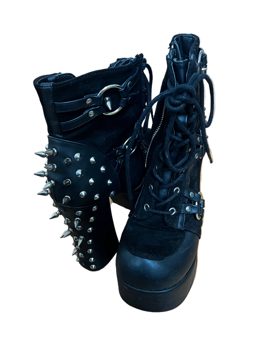 Melody's Studded Black Boots