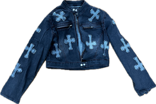 Melody's Cross Denim Jacket