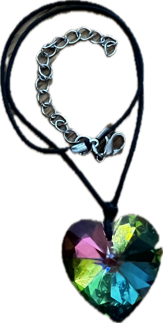 Melody's Colorful Heart Necklace