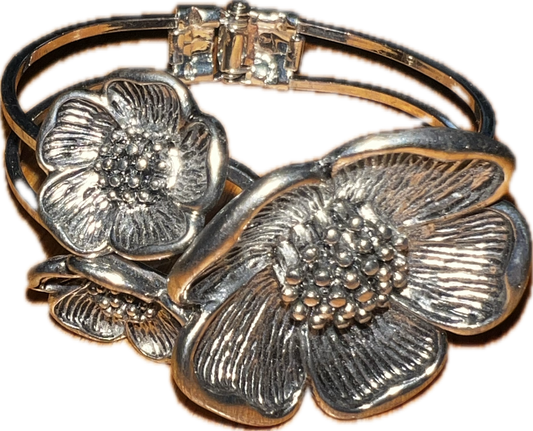 Abby's Silver Flower Bracelet