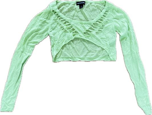 Melody's Green Mesh Top
